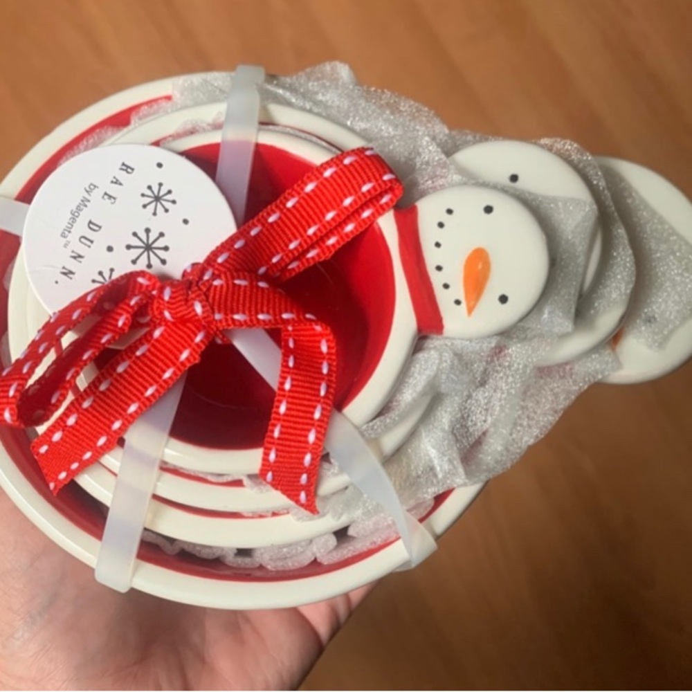 Rae Dunn Snowman Measuring Cups